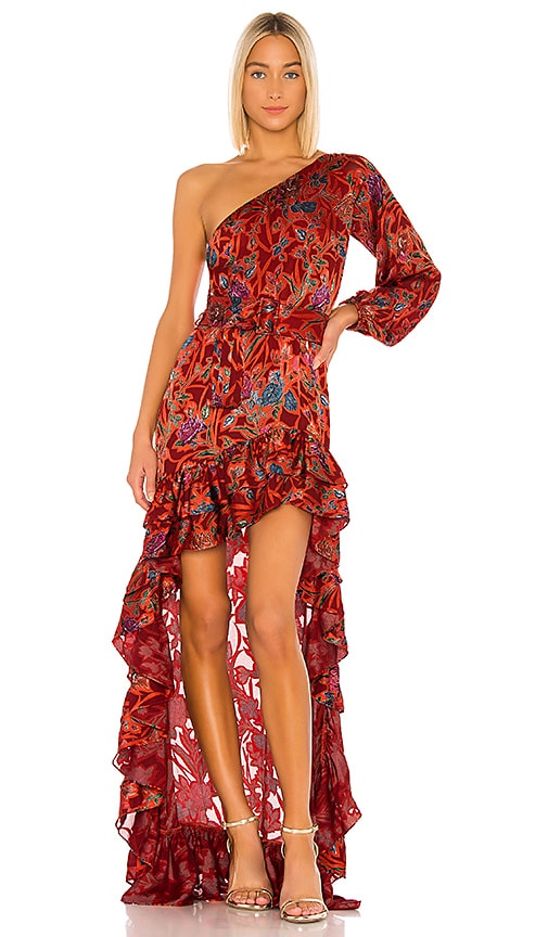 Alexis Marseille Dress in Red Floral 