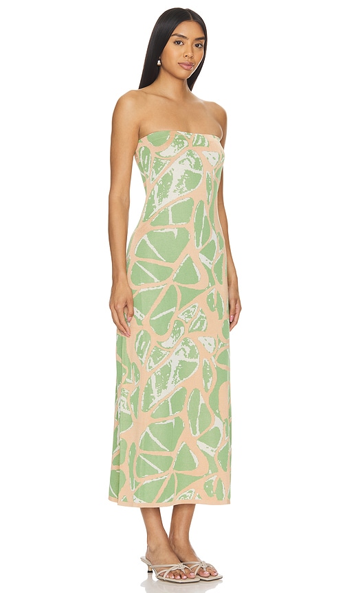 Shop Alexis Pollie Dress In Lily Green