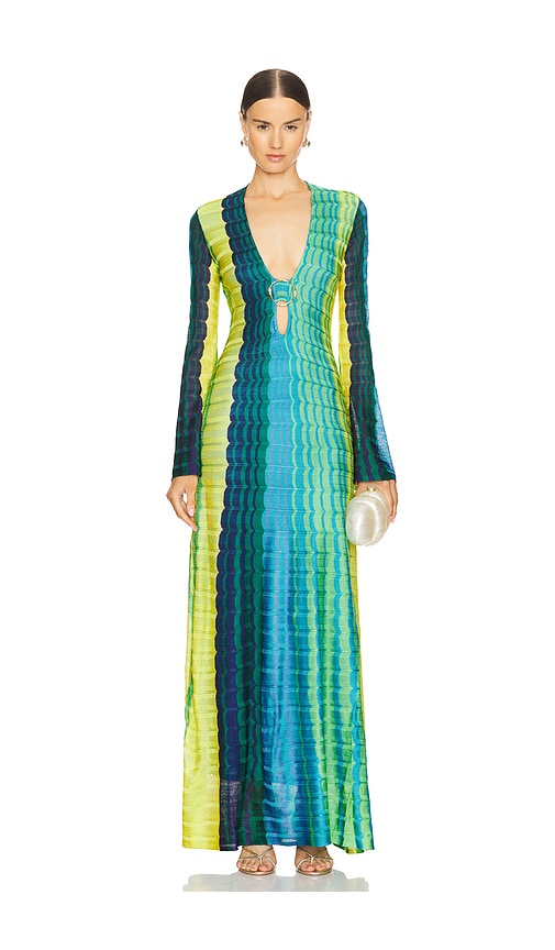 Alexis Vibe Dress in Blue Multicolor