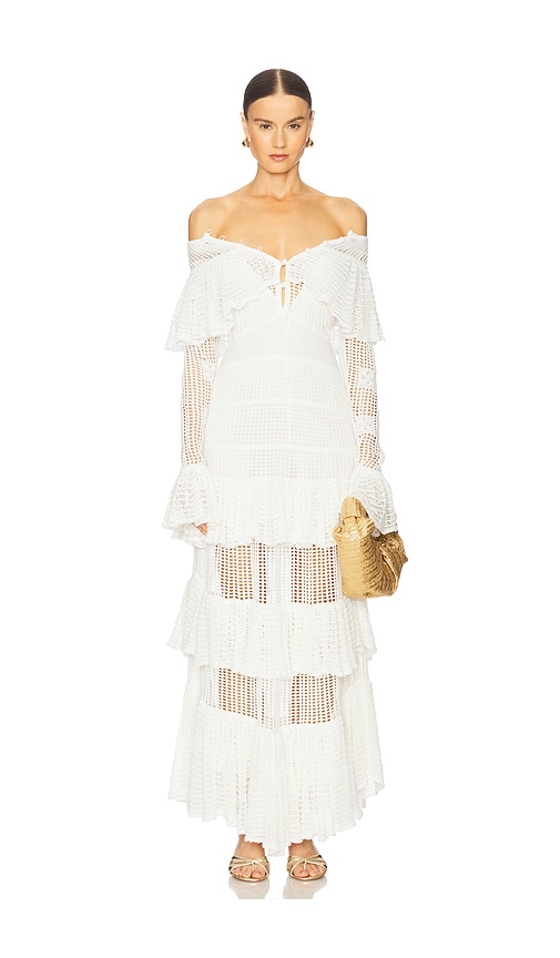 Carmen Dress in Ivory. - size XS (also in L, M, S)