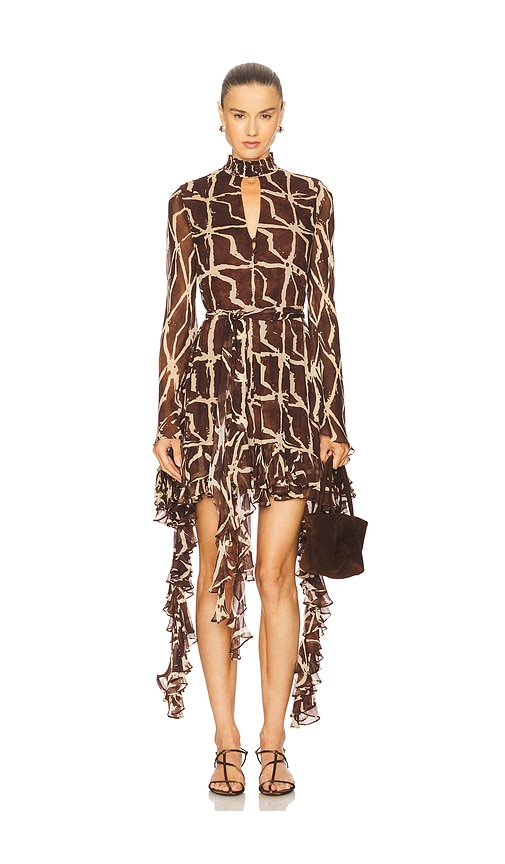 Amalia Dress in Brown. - size L (also in M, S, XS) - Alexis - Modalova