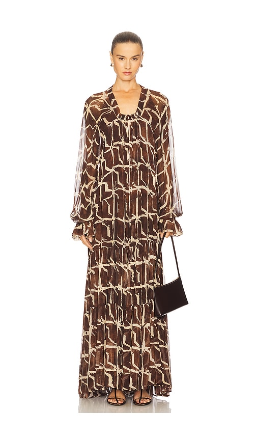 Mykael Dress in Brown. - size L (also in M, S, XS) - Alexis - Modalova