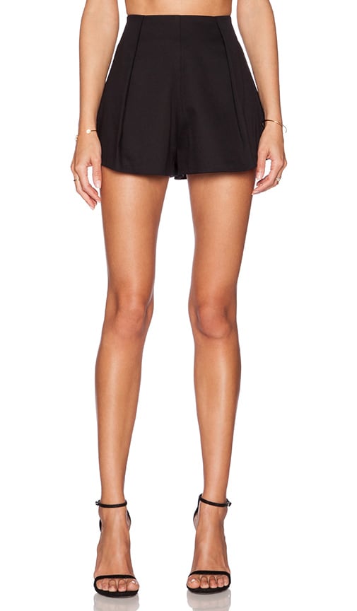 Alexis Maika Pleated Short in Black
