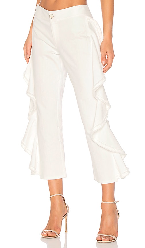 Alexis Nikko Pant in White