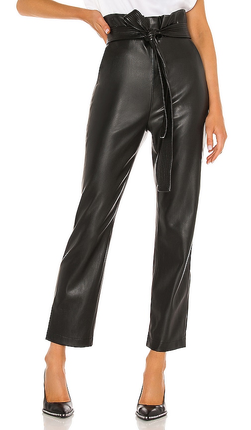 Alexis Kayden Vegan Leather Pants in Black | REVOLVE