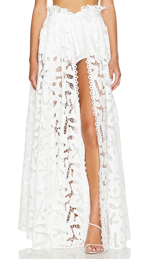 Alexis Dilara Skirt Cape in White