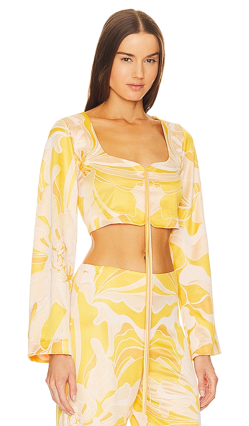 Shop Alexis Matteo Top In Yellow