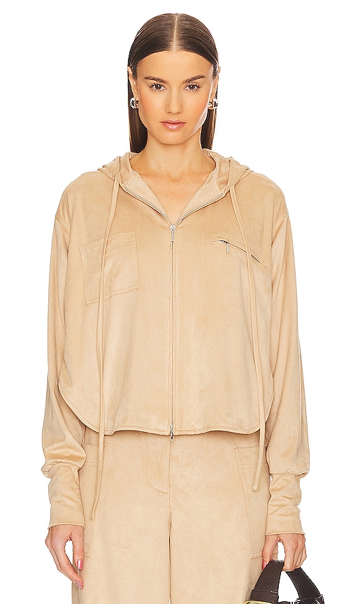 Alexis Suda Top in Camel Suede