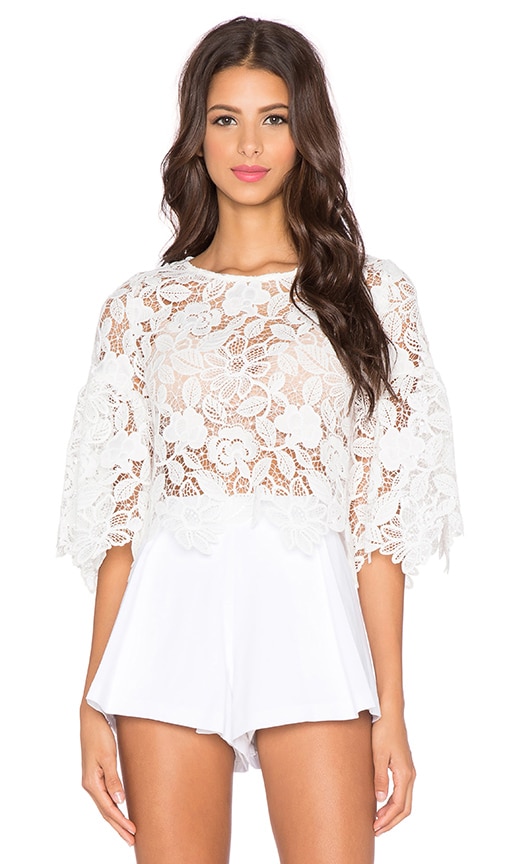 Valery Bell Sleeve Crop Top