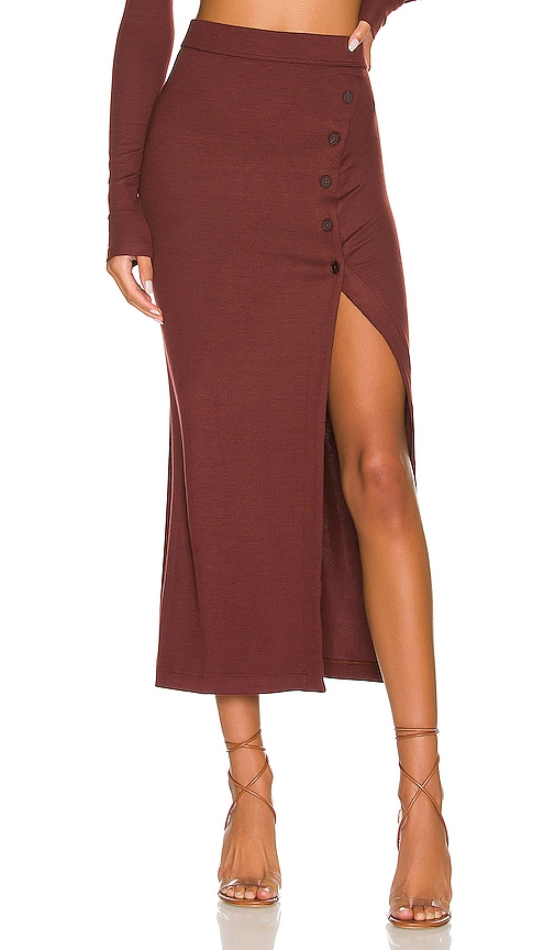 ALIX NYC Fordham Skirt in Clove