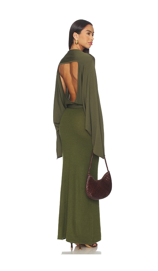 Aya Muse Pine Dress In Green
