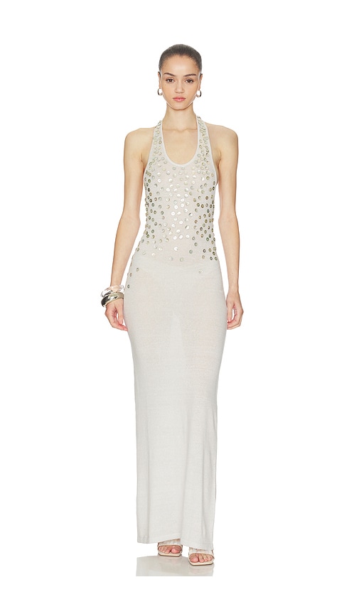 Aya Muse Oriel Maxi Dress In Gray