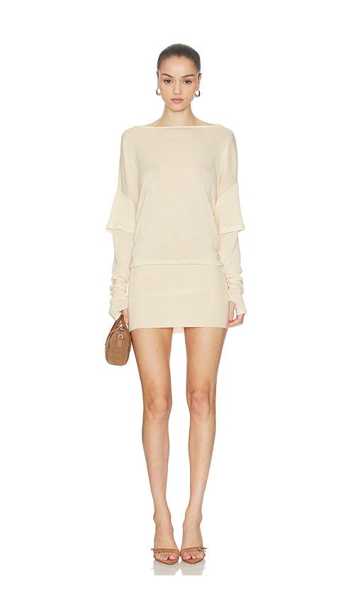 Aya Muse Rea Draped One-shoulder Minidress In Multi