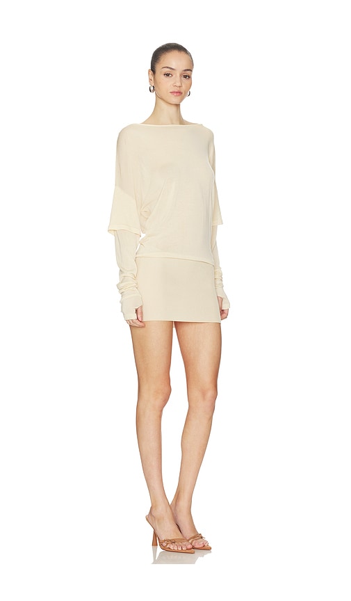 Aya Muse Rea Draped One-shoulder Minidress In Multi