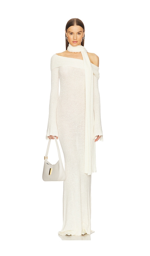 Shop Aya Muse Ursa Dress In Ivory