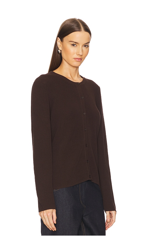 Shop Aya Muse Ersa Cardigan In Chocolate