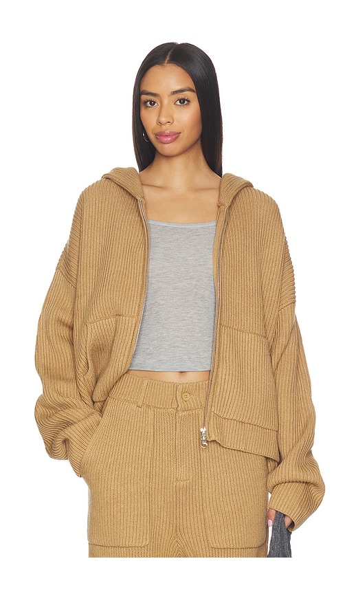 Aya Muse Knit Zip Up Hoodie