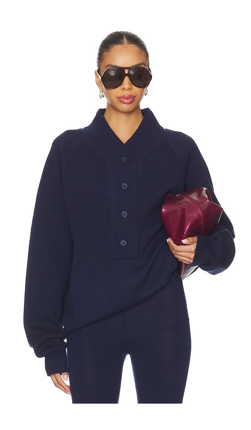 Aya Muse Knit Henley Sweater