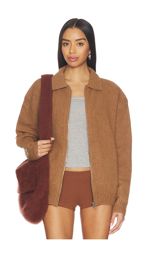 Aya Muse x REVOLVE Knit Zip Up Jacket With Collar