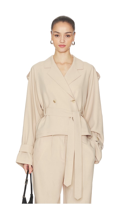 Aya Muse Soli Jacket In Brown