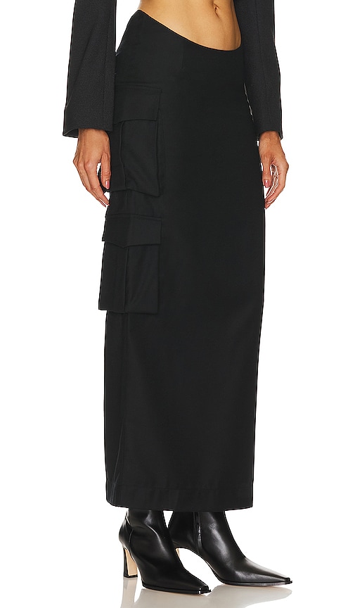 Shop Aya Muse Stok Skirt In Black