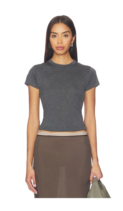Aya Muse Baby Tee In Gray