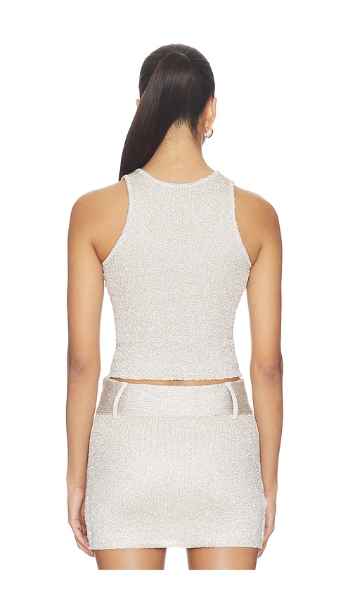  Aya Muse Tank-top Avel In Metallic Silver, Grey. Größe Xs. Also In S, M, L. 