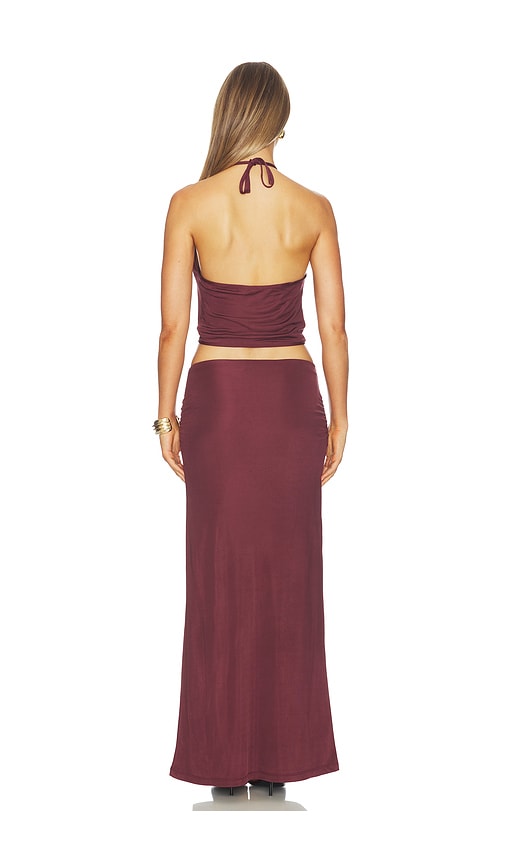  Aya Muse Neckholder-top Kaima In Wine. Größe Xs. Also In S, M, L. 