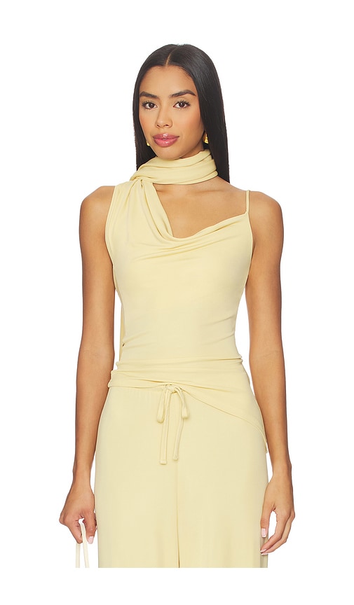 Aya Muse Asymmetrical Scarf Tank Top