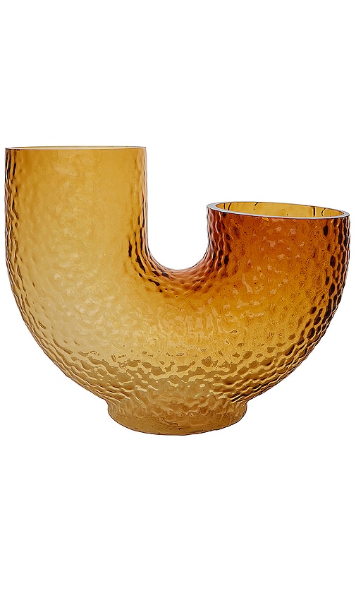 AYTM Arura Medium Glass Vase in Orange