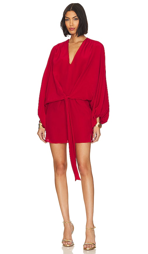 Calla silk 2024 wrap dress