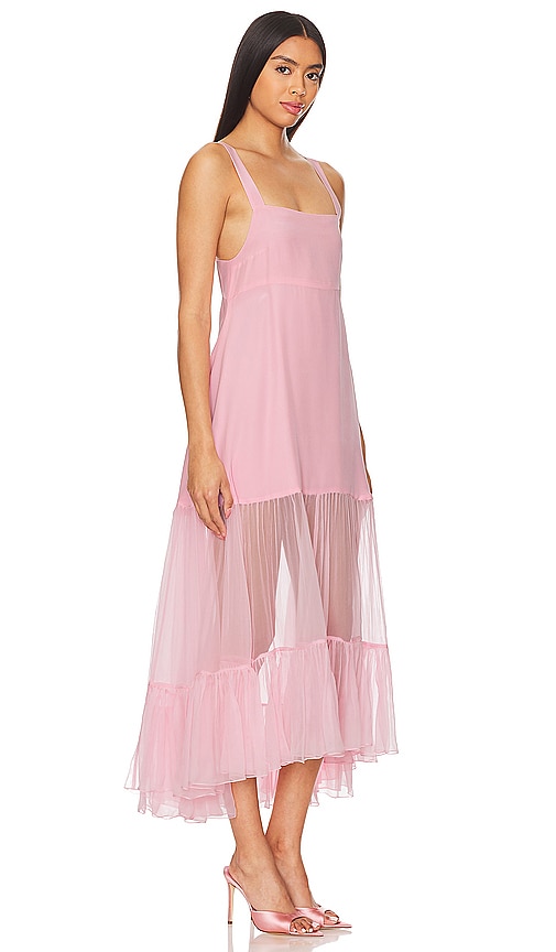 Shop Azeeza Bellevue Midi Dress In Pink