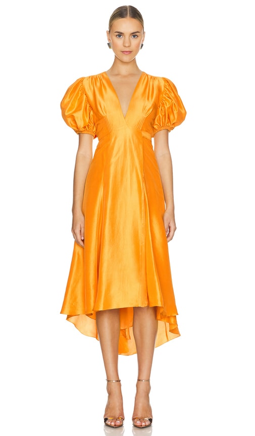 Shop Azeeza Florence Midi Dress In Honey系列