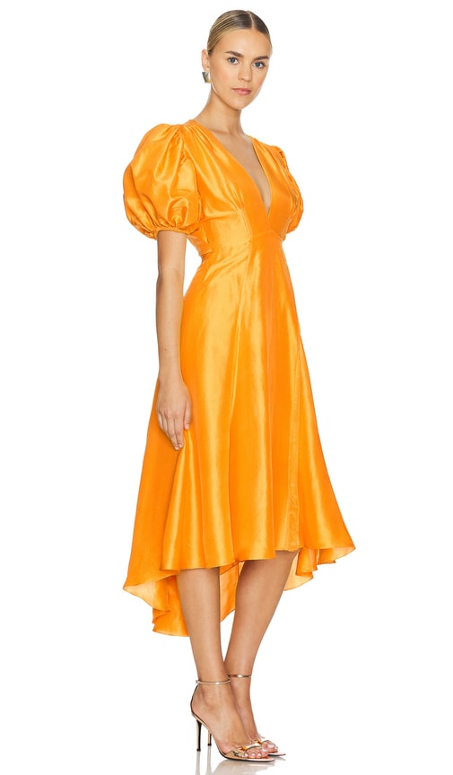 Shop Azeeza Florence Midi Dress In Honey系列