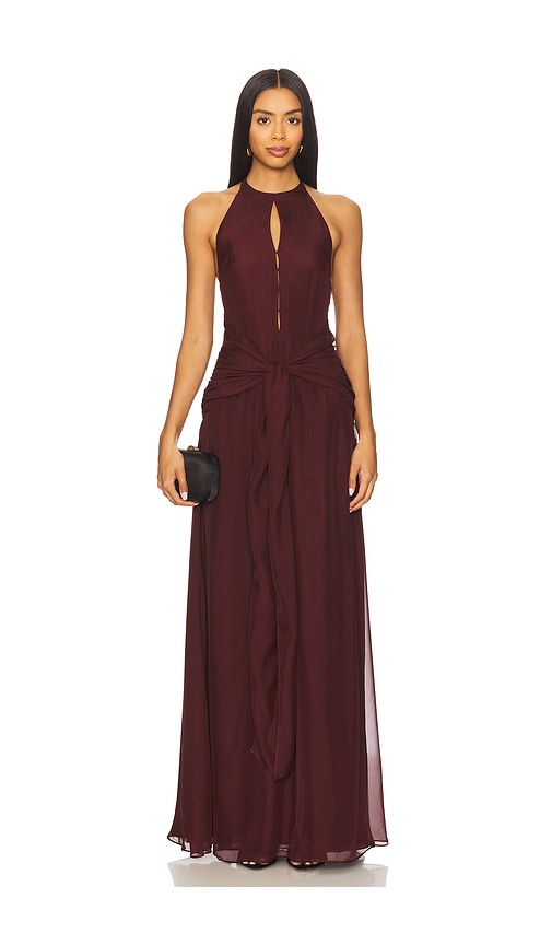 Avya Gown in Wine. - size XS (also in S)