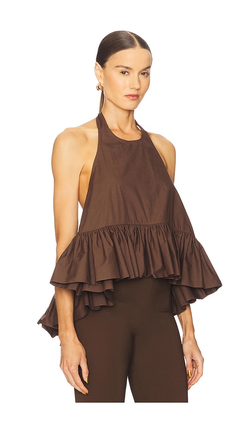 Winston Top in Chocolate. - size XS (also in S)