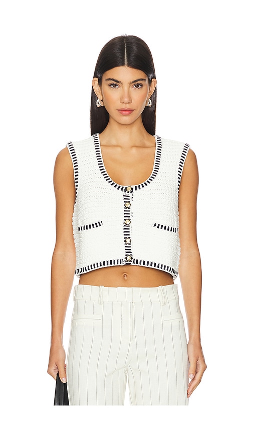 Rag & Bone Striped Sharon Sweater Crop Top shops White Black