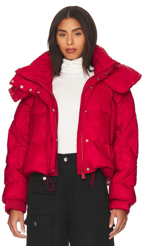 Bacon Puffa Ring Jacket In Red