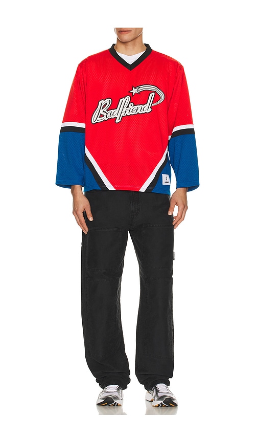  Badfriend Jersey Shirt In Red. Größe S. Also In M, L, Xl/1x. 