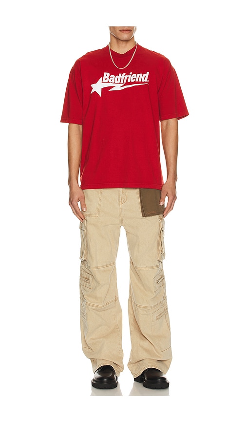  Badfriend T-shirt Mit Logo-print In Red. Größe S. Also In M, L, Xl/1x. 