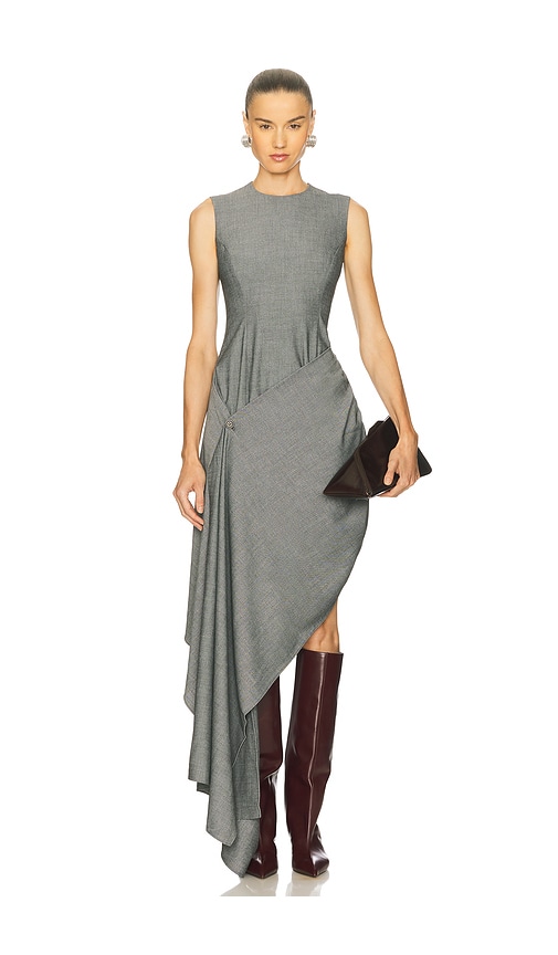 Beaufille Sash Dress In Gray