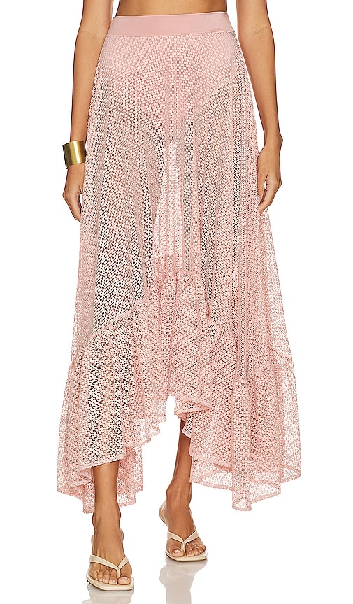 Bahia Maria Jardin De Las Rosas Maxi Skirt in Pink