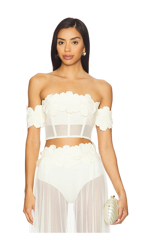 Jardin De Lu Top in Cream. - size XS (also in L, M, S, XL)