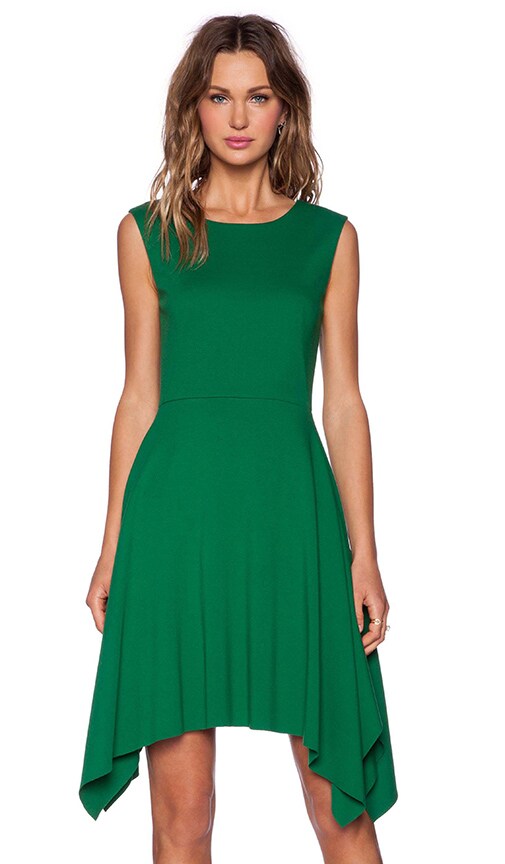 bailey 44 green dress Bailey 44 Kelly Green Halter Tie Pleated