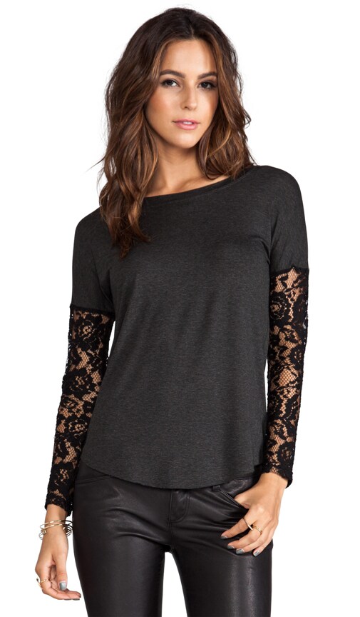 Bailey 44 black store site lace top