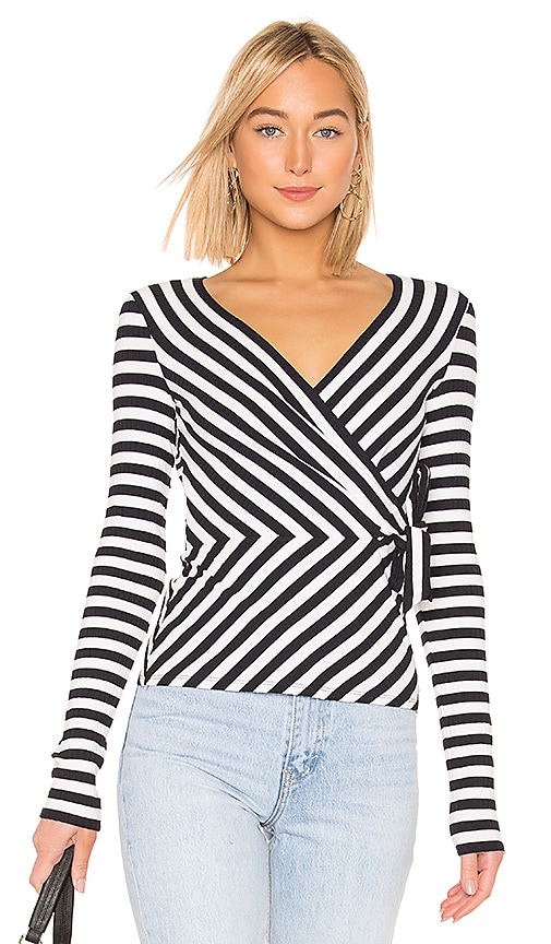 Toe The Line Rib Stripe Top