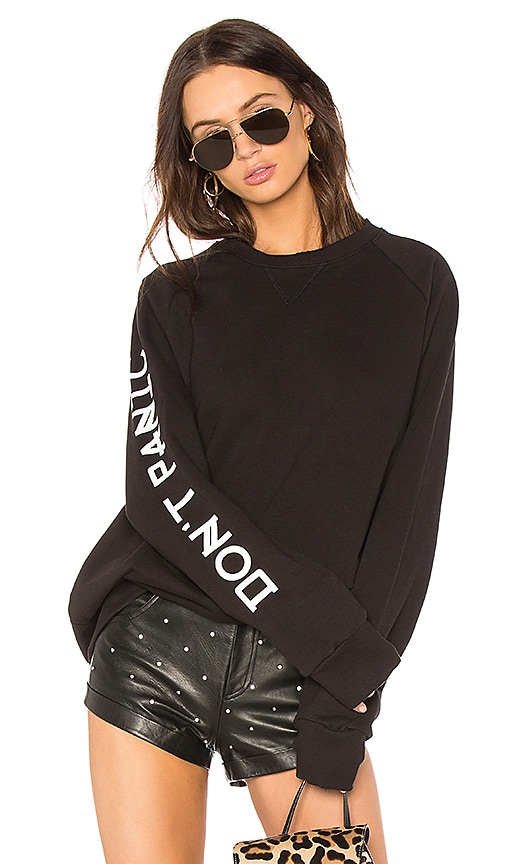 Baja East Don t Panic Sweatshirt Dress in Embassy REVOLVE