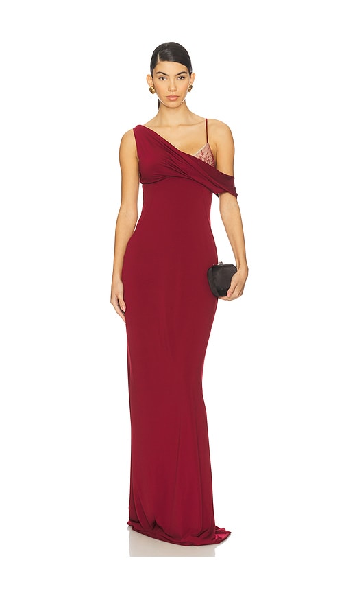 Burgundy Off The Shoulder Dress - Free Shipping & Returns | REVOLVE
