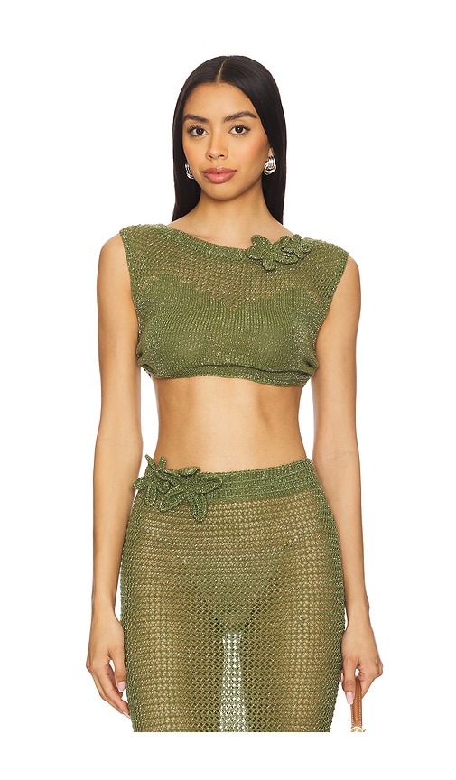 Yoko Shirt in Army. - size XS/S (also in M/L, XL)