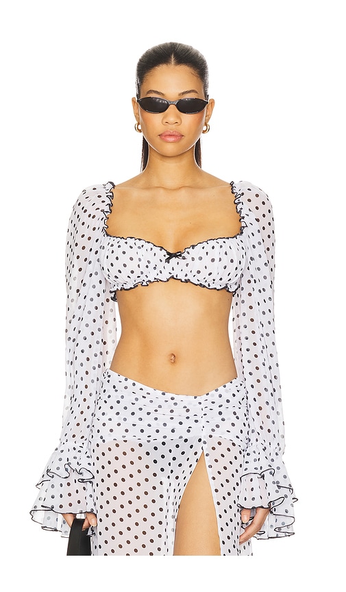Josie Shirt in White. - size XS (also in L, M, S, XL)
